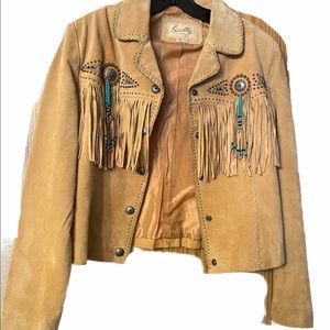 Scully camel suede jacket